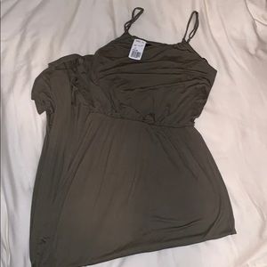 NWT Forever 21 olive green Maxi Dress